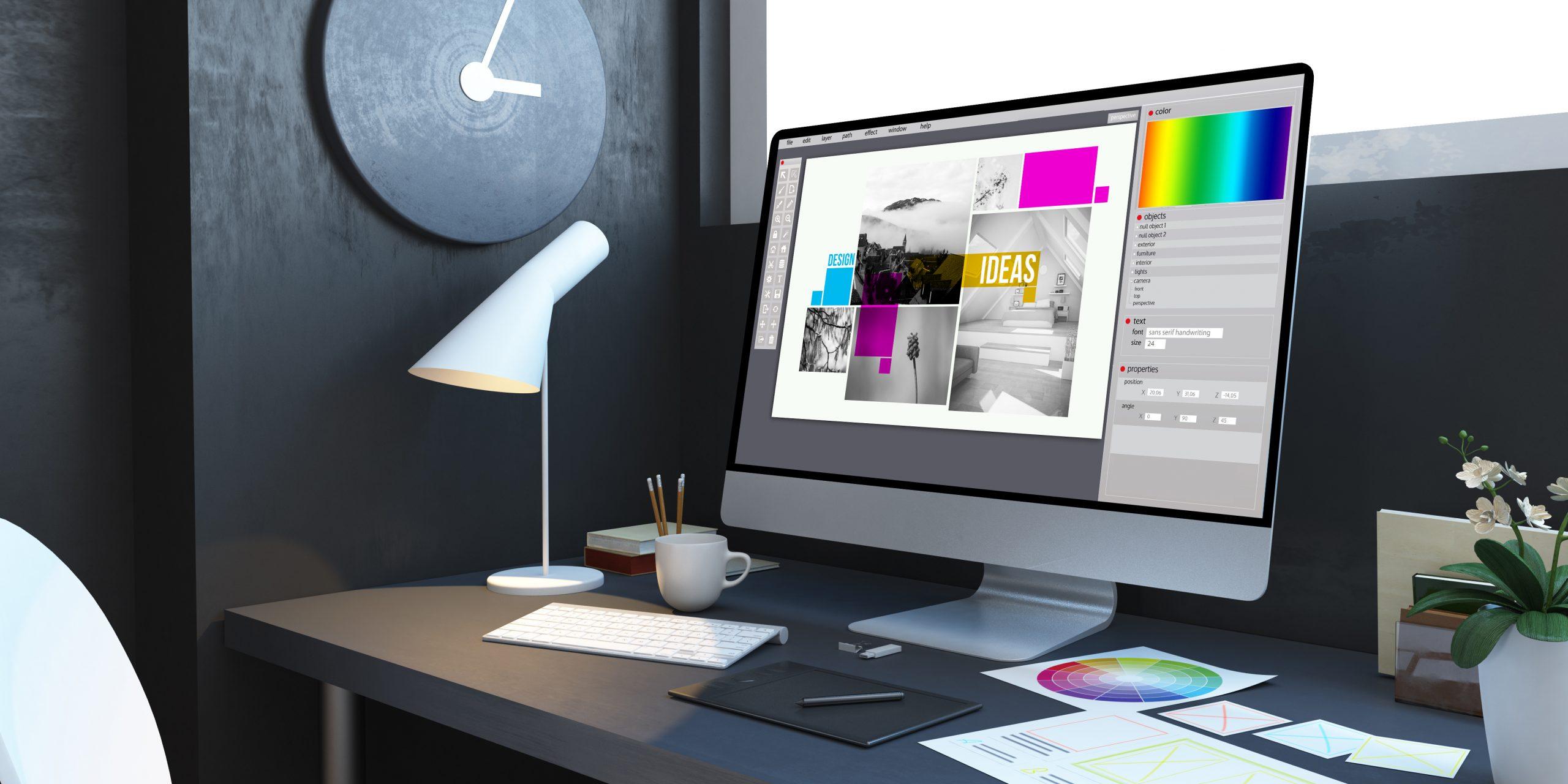 typesetting design workspace